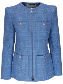 Veronica Beard slub-texture Zipped Blazer at Farfetch